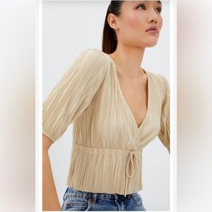 Stradivarius Pleated Blouse